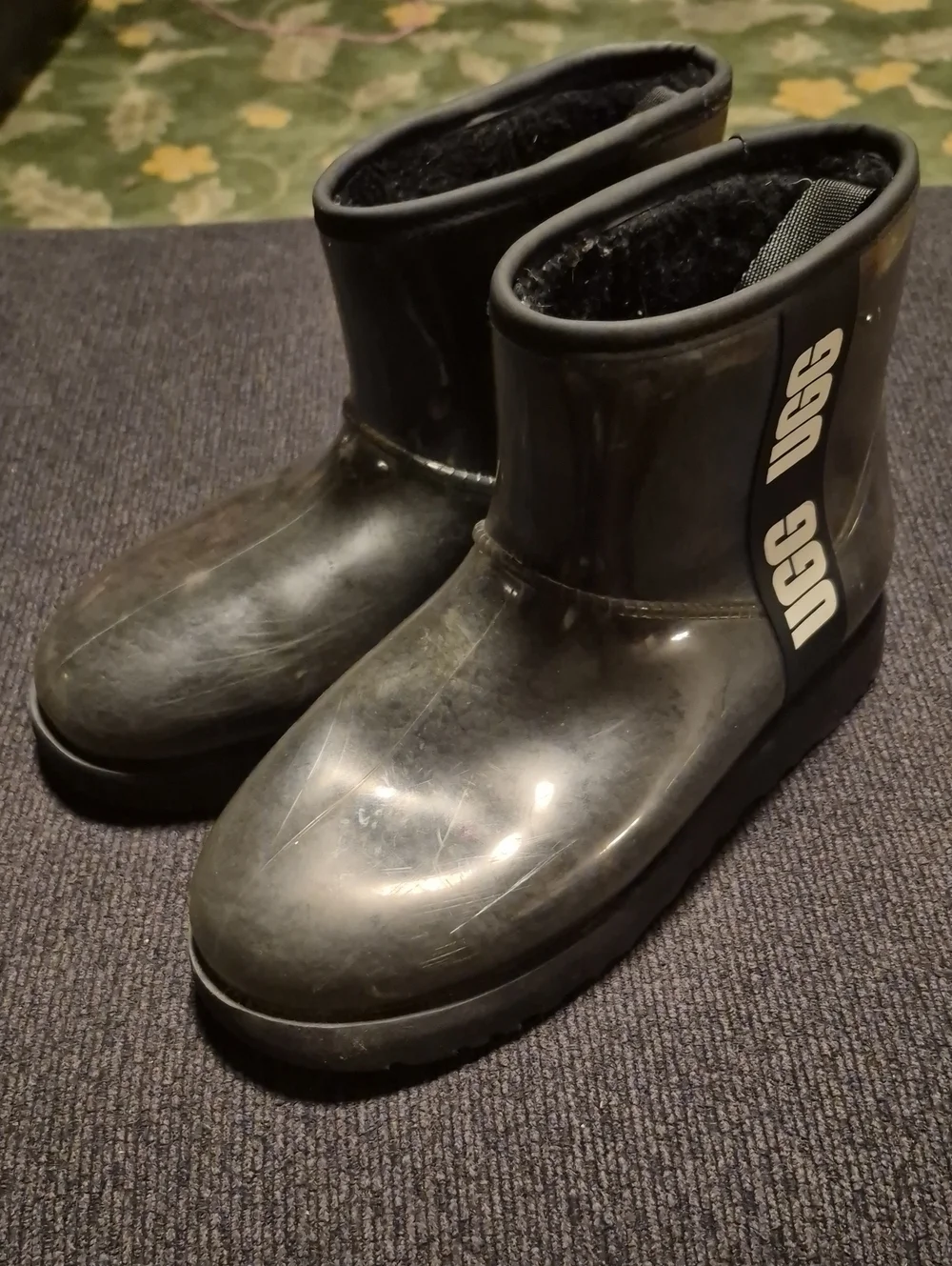 UGG Men's Short Waterproof Rain & Snow Boots in Black